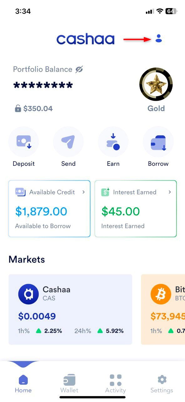 Screenshot for step 1: How To Add a Recipient To Send Cryptocurrency