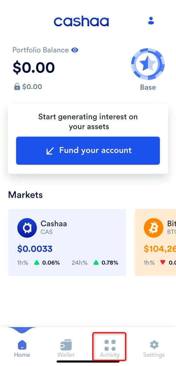 Screenshot for step 4: A Quick Overview of the Cashaa App Dashboard